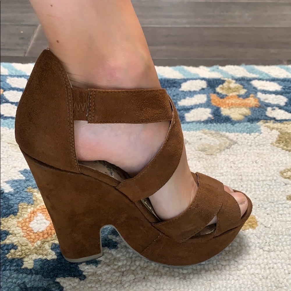 Boho platform wedges